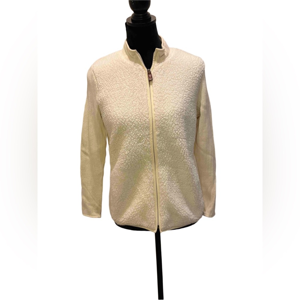 Talbots Cream Teddy Jacket